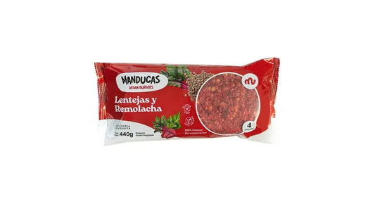 Hamburguesas de lentejas y remolacha - Manducas