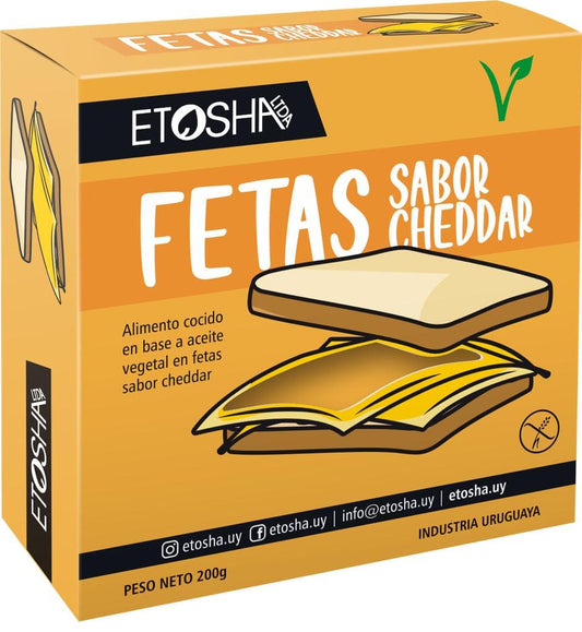 Fetas sabor cheddar - Etosha