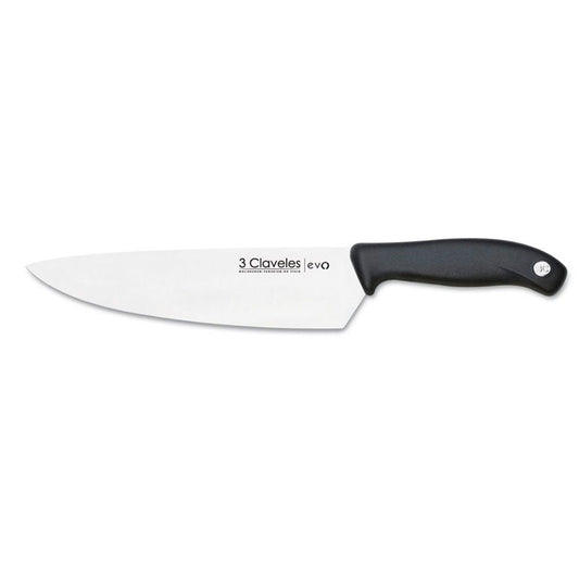 CUCHILLO CHEF 20CM CAJA PVC EVO 3 CLAVELES