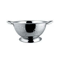 COLADOR 24 CM ACERO MATE