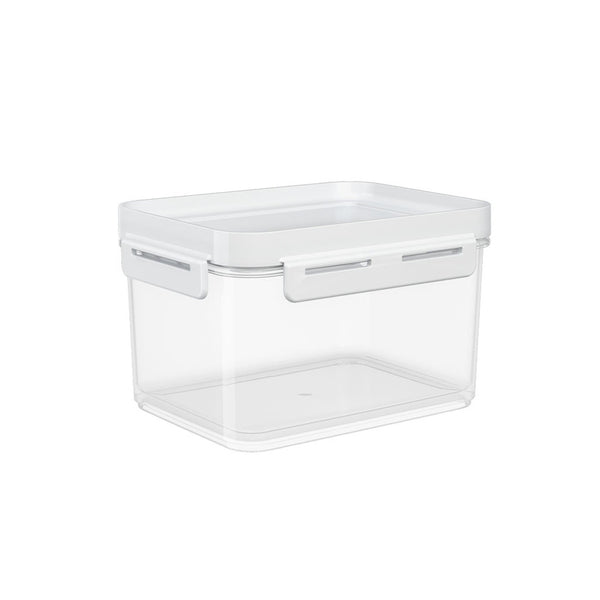 RECIPIENTE PLASTICO FLAP 1.5L 19x15x11CM BLANCO
