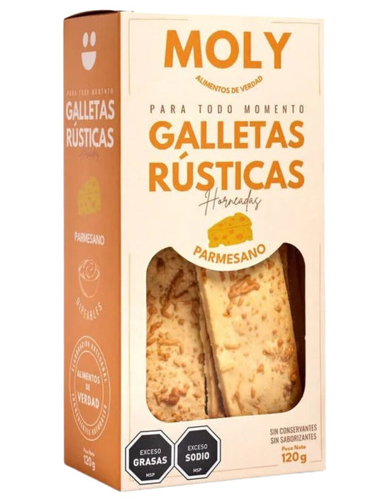 Galletas parmesano 120g - Moly