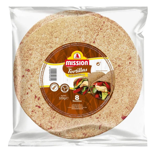 Wraps integral 8 tortillas 320 grs - Mission wraps