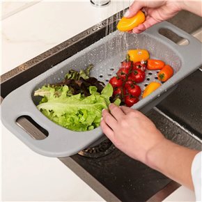 ESCURRIDOR PARA PILETA 47x21x6CM GRIS OSCURO COZA