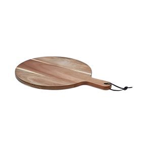 TABLA REDONDA C/MANGO 40x30x1.5CM MADERA ACACIA