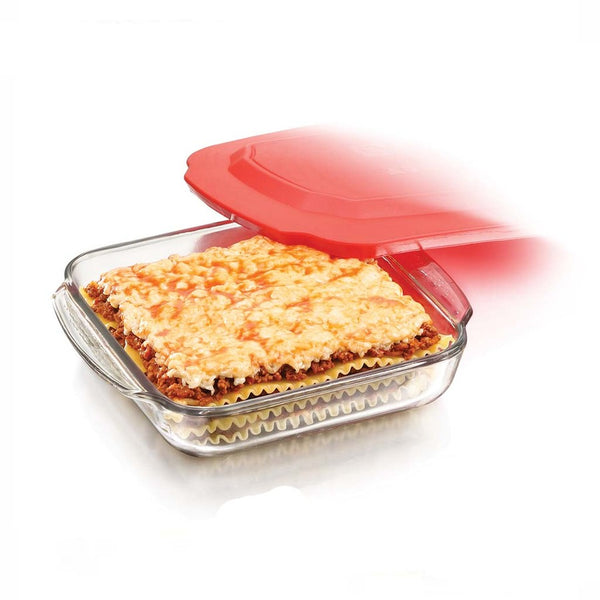 ASADERA CUADRADA C/TAPA PLASTICA PYR-O-REY CRISA