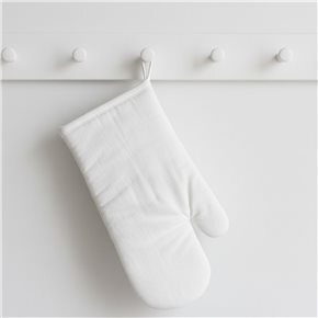 MANOPLA ALGODÓN 18X32CM LISO BLANCO