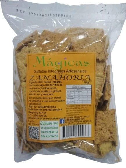 Galletas de harina integral de zanahoria - Magicas