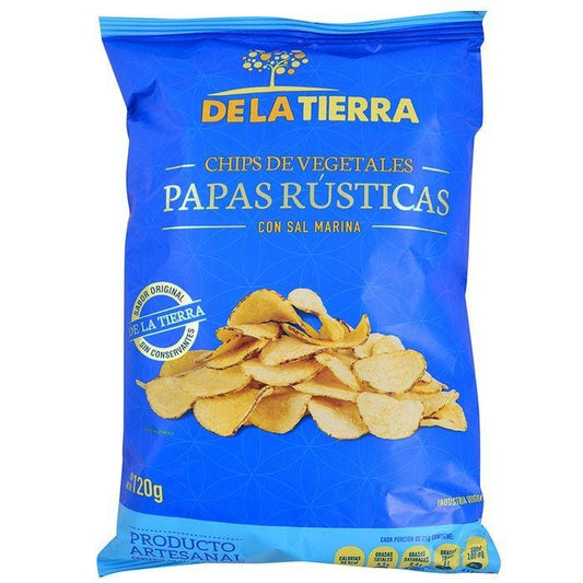 Chips de papas rusticas con sal - De la tierra