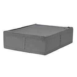 ORGANIZADOR C/TAPA Y CIERRE TELA 69x55x19CM GRIS