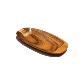 BANDEJA RECT. C/ MANGOS MADERA 30.5X15X2.5CM