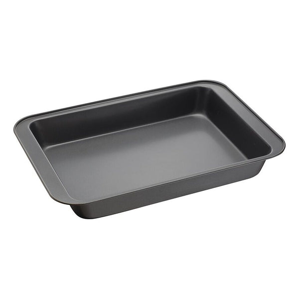 ASADERA RECT 30x20x4.5CM GRIS ANTIADHERENTE