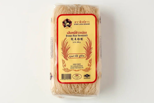 Fideos de arroz integral secos - La Abundacia