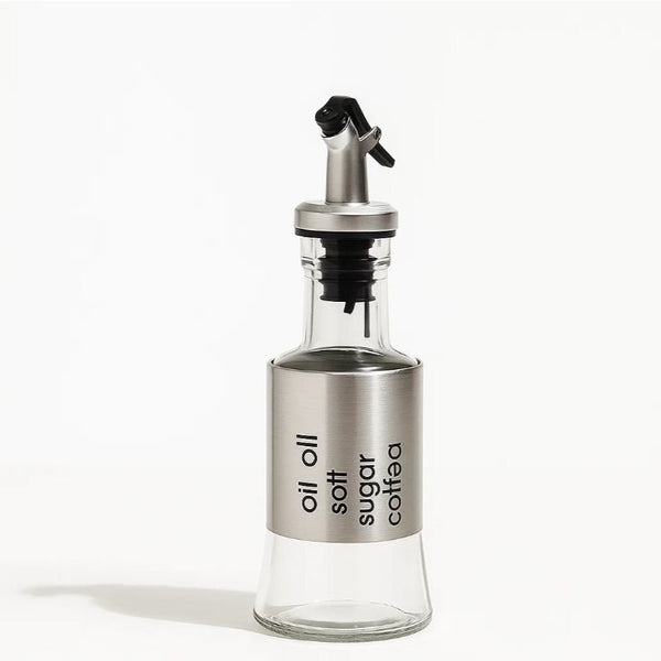 ACEITERO/VINAGRERO DE VIDRIO Y METAL 300 ML