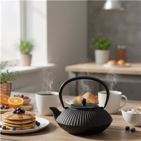 TETERA DE HIERRO FUNDIDO 800ML NEGRO