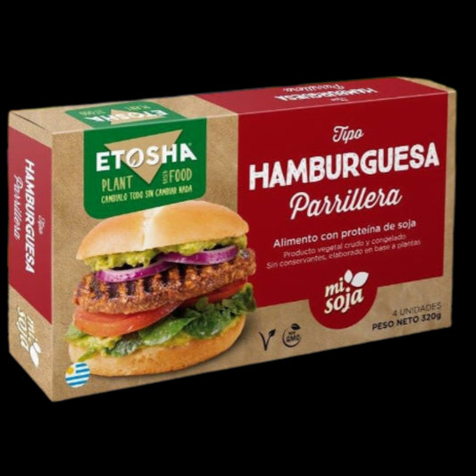 Hamburguesa de soja parillera x4 - Etosha