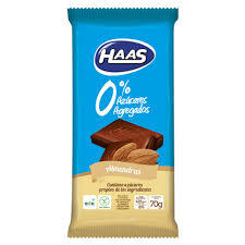 Chocolate con almendras 0% - Haas