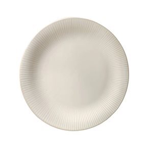 PLATO DE MESA D27CM RAYITAS NATURAL