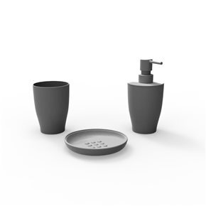 SET DE BAÑO PURE 3 PIEZAS PP BLANCO
