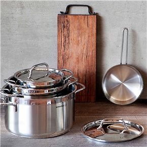 OLLA C/TAPA 2.5L D18x10CM ACERO INOX ALFA KORKMAZ