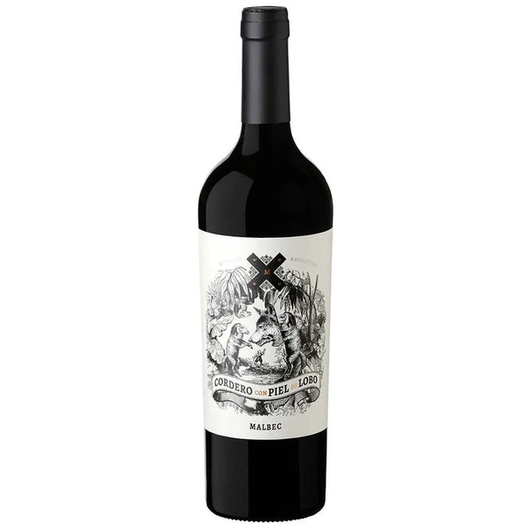 Vino merlot . Cordero con piel de lobo