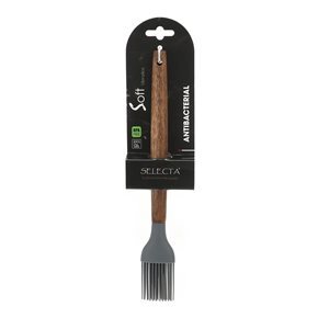 PINCEL SILICONA 27CM MANGO ACACIA GRIS