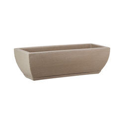MACETA 48X16CM AMSTERDA GRAPHITO EFECTO PIEDRA BEIGE