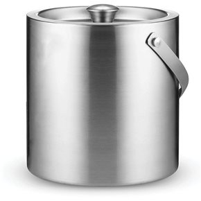 HIELERA DOBLE PARED ACERO INOX. C/ASA D15X15CMS