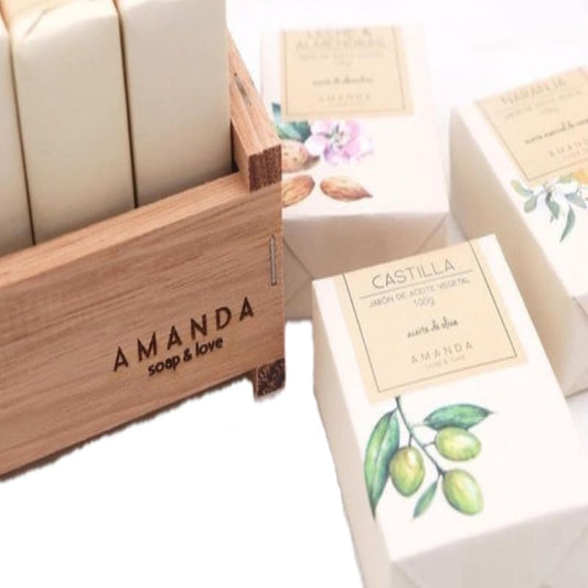 Jabon de aceite vegetal cedro + canela - Amanda