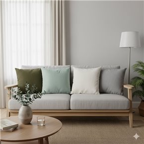 ALMOHADON DE PANA 45x45CM GRIS