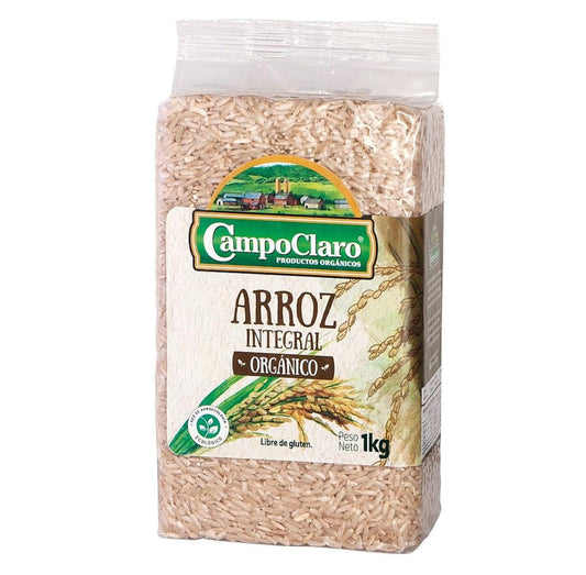 Arroz integral organico 1 kg - Campo Claro