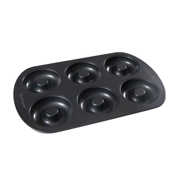MOLDE MINI DONAS X6 32X21X2.3CM,0.5MM NEGRO