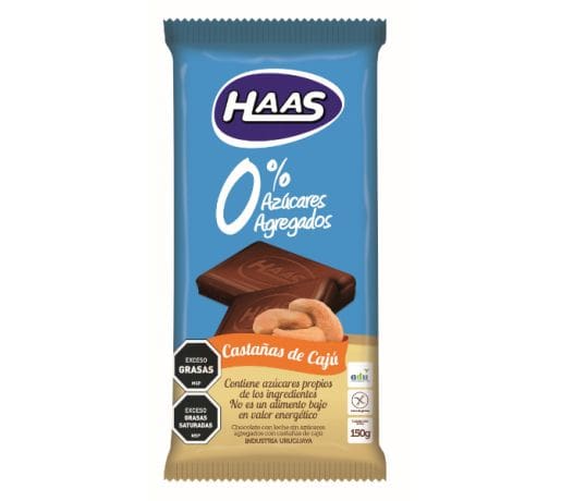 Chocolate con castañas de caju 0% 150 grs - Haas