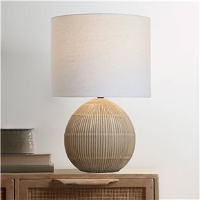 LAMPARA DE MESA CERAMICA D34x51CM LINEAS CAMEL