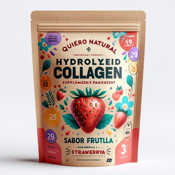 Colageno H con magnesio y vitam C Frutilla Quiero Natural