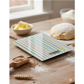 BALANZA DE COCINA DIGITAL A RAYAS JOIE