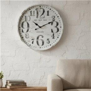 RELOJ DE PARED HIERRO D60X6CM BLACK AND WHITE