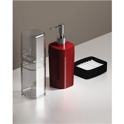 JABONERA 9*8*3CM PLASTICO NEGRO SPLASH COZA
