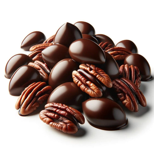 Nueces pecan con chocolate 80 grs - Quiero Natural