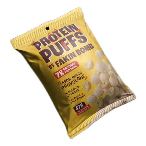 Snacks Protein Puffs FAKIN BOMB sabor queso 47 g