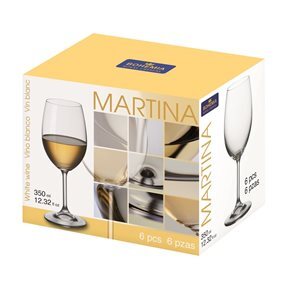 SET 6 COPA VINO 350ML MARTINA LARA BOHEMIA