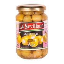 Aceitunas verdes rellenas de ajo - La Sevillana