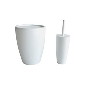 SET DE BAÑO PURE 2 PIEZAS PP BLANCO