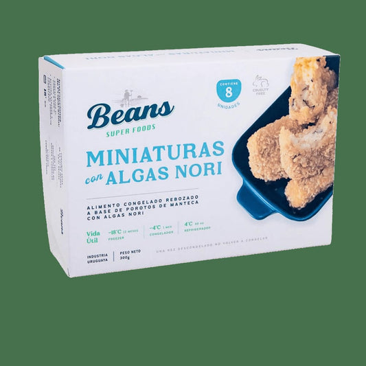 Miniaturas de porotos y alga nori x8 - Beans