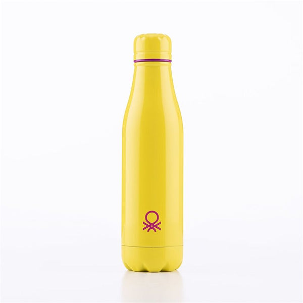 BOTELLA 500ML ACERO INOX BENETTON AMARILLO