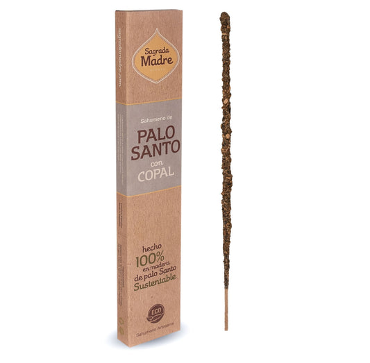 Sahumerio de palo santo con copal - Sagrada madre
