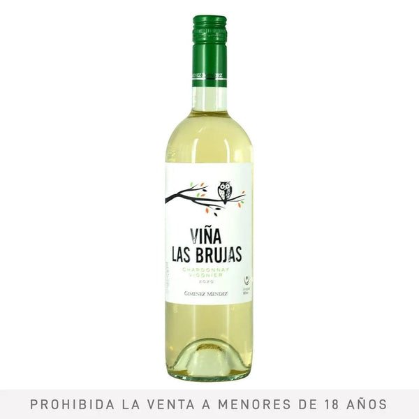 Vino blanco Chardonnay viognier 750 ml - Viña las brujas