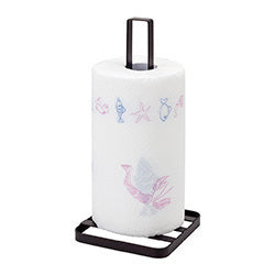 PORTA ROLLO ACERO NEGRO. 15X15X30.5CM