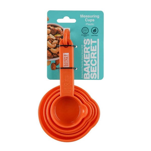 SET 5 TAZAS MEDIDORAS PP GRIS/ROJO