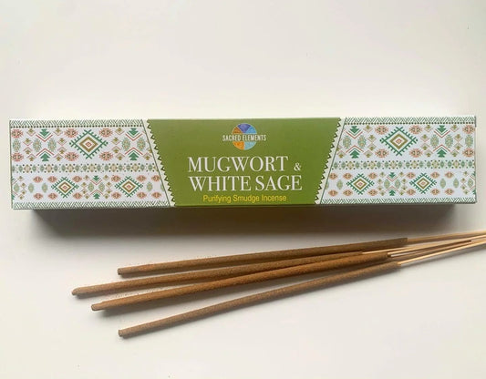 Incienso Mugwort  y White Sage - Sacred Elements